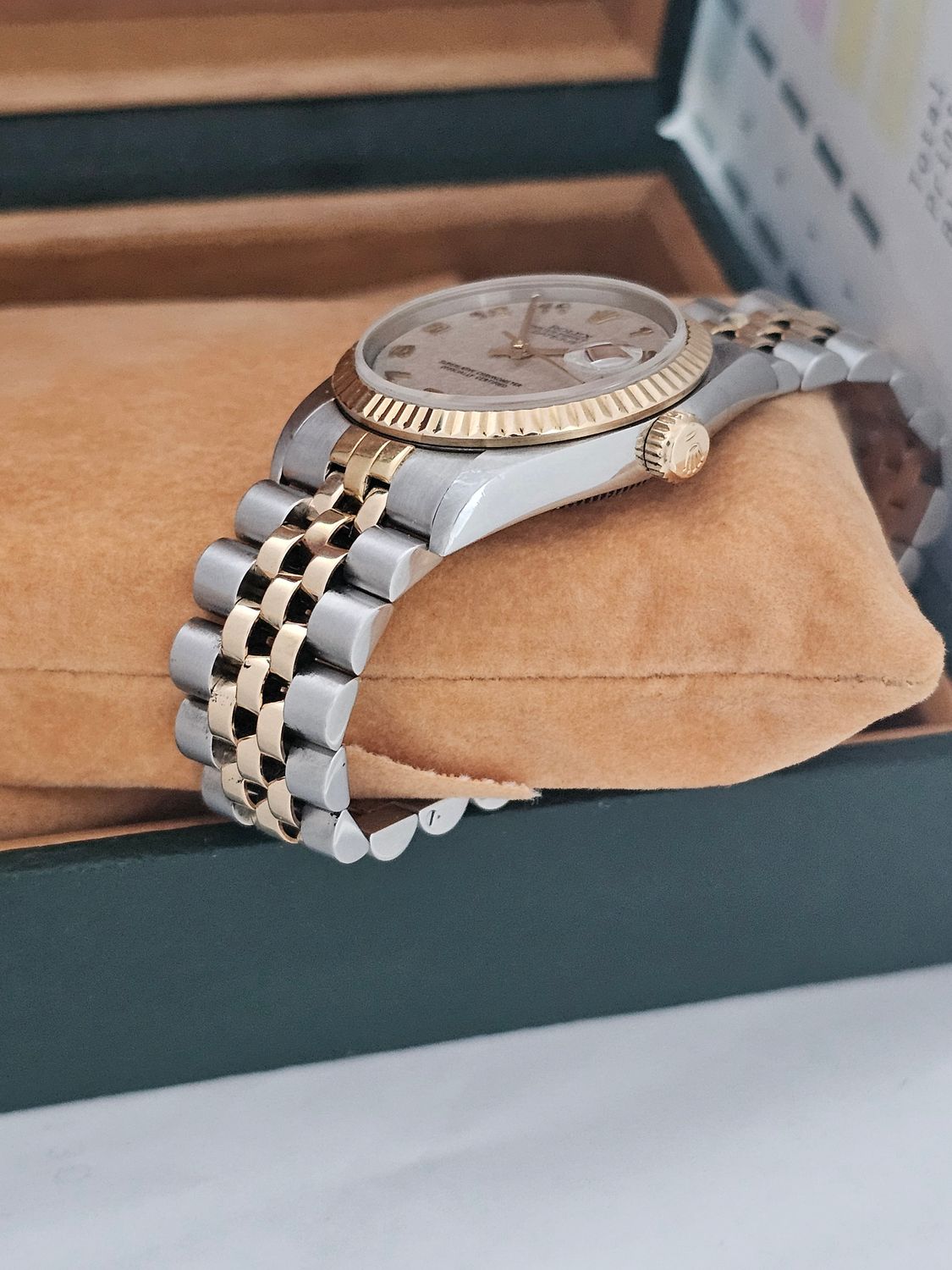 Rolex Datejust 68273 31mm Cream Jubilee Dial &amp; Arabic Numerals, Full Set Receipt