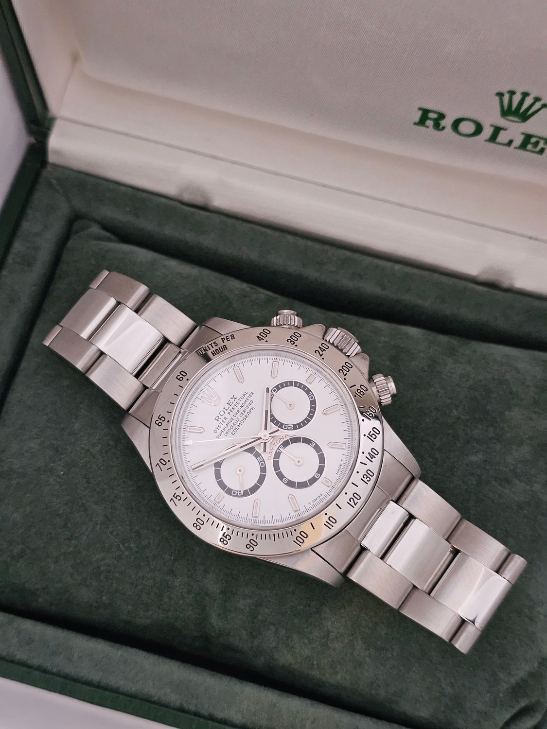 Rolex Daytona 16520 Zenith 40mm White Dial, 1996 Superb Condition