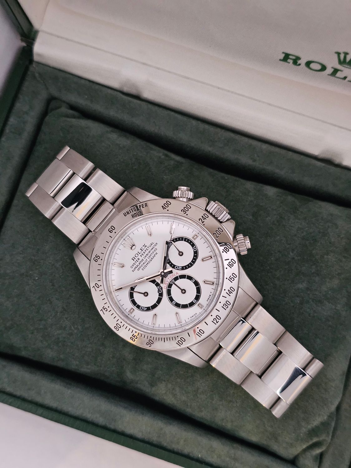 Rolex Daytona 16520 Zenith 40mm White Dial, 1996 Superb Condition