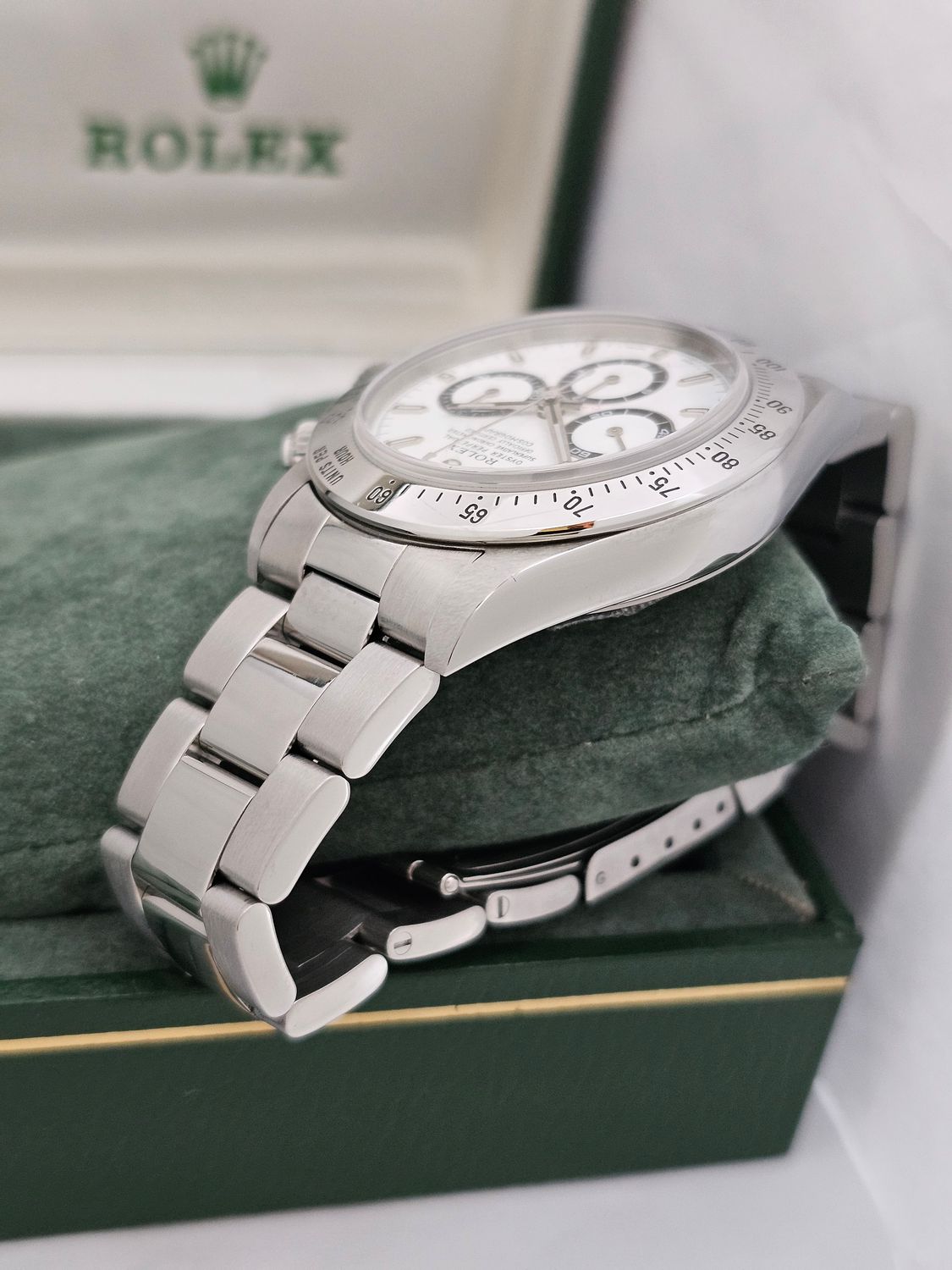Rolex Daytona 16520 Zenith 40mm White Dial, 1996 Superb Condition