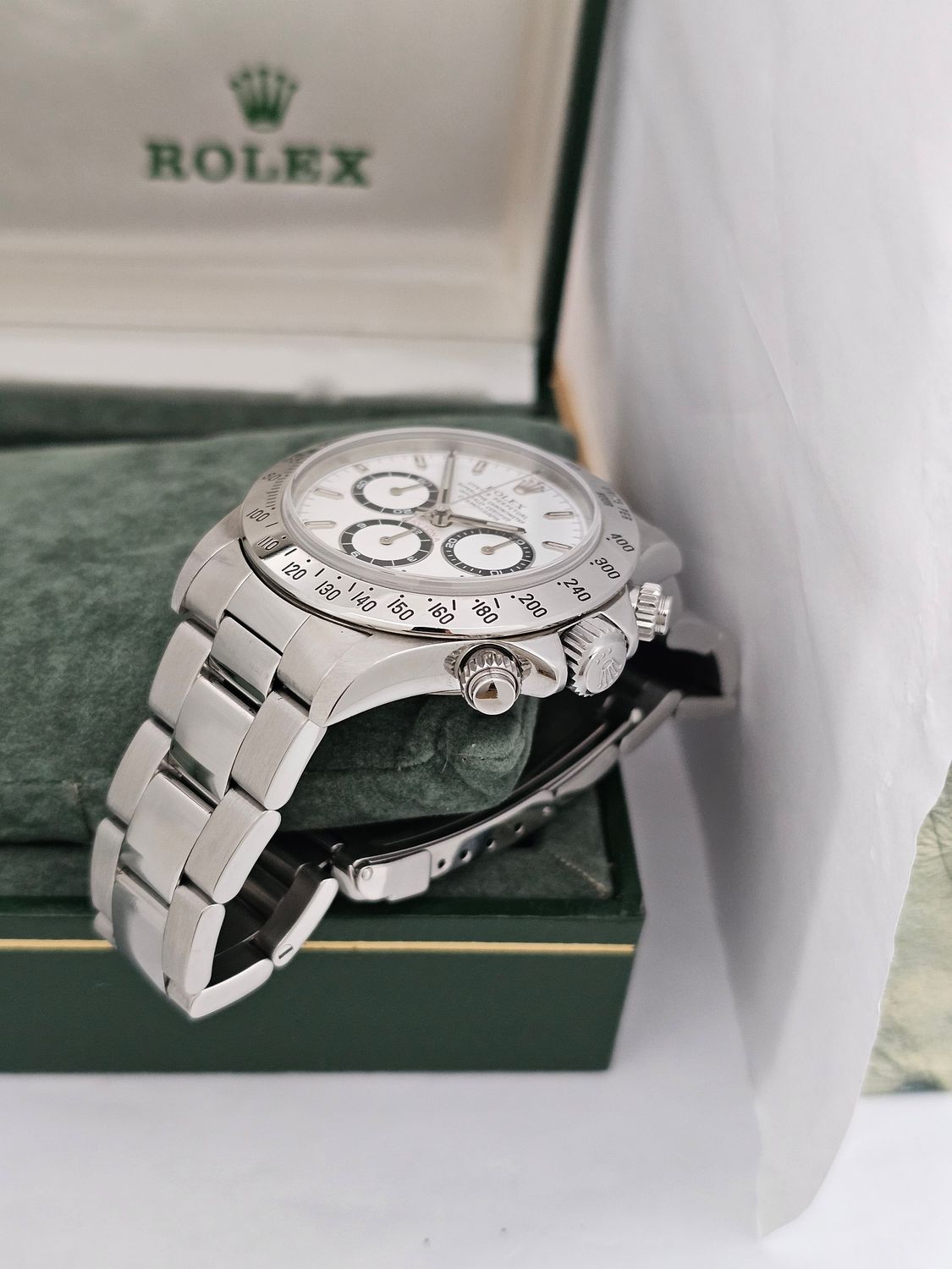 Rolex Daytona 16520 Zenith 40mm White Dial, 1996 Superb Condition