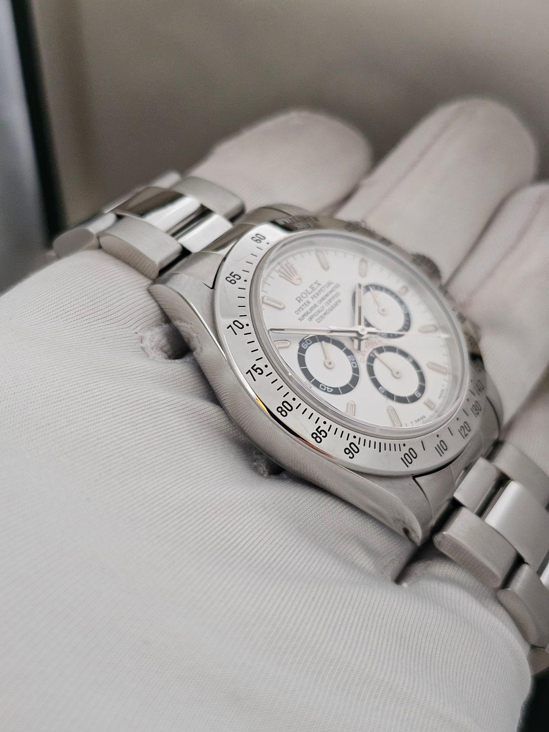 Rolex Daytona 16520 Zenith 40mm White Dial, 1996 Superb Condition