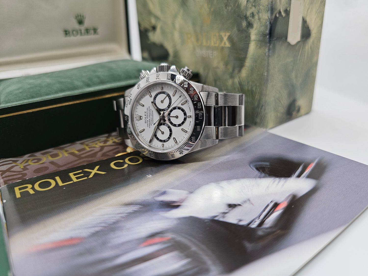 Rolex Daytona 16520 Zenith 40mm White Dial, 1996 Superb Condition