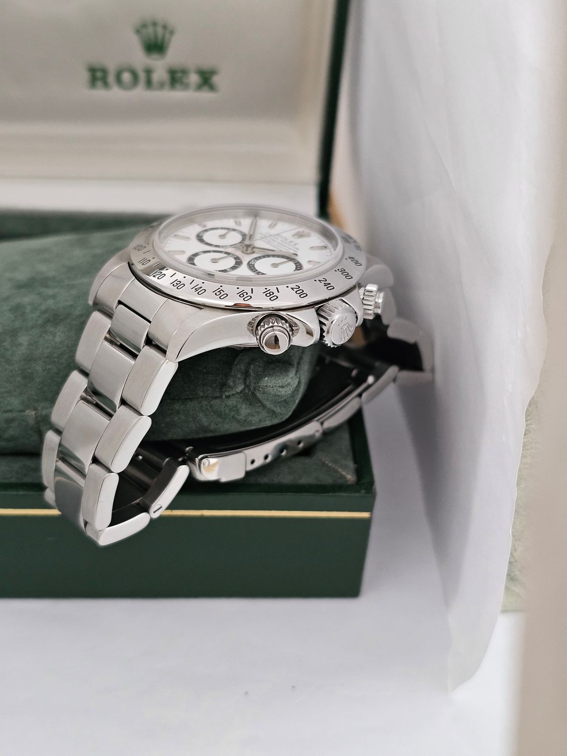 Rolex Daytona 16520 Zenith 40mm White Dial, 1996 Superb Condition