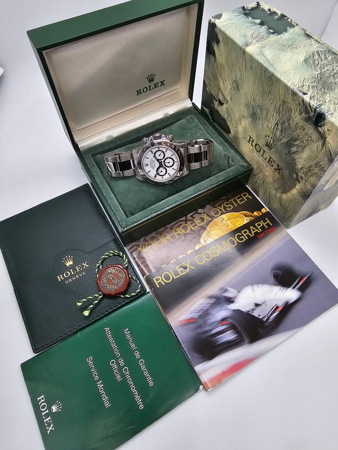 Rolex Daytona 16520 Zenith 40mm White Dial, 1996 Superb Condition