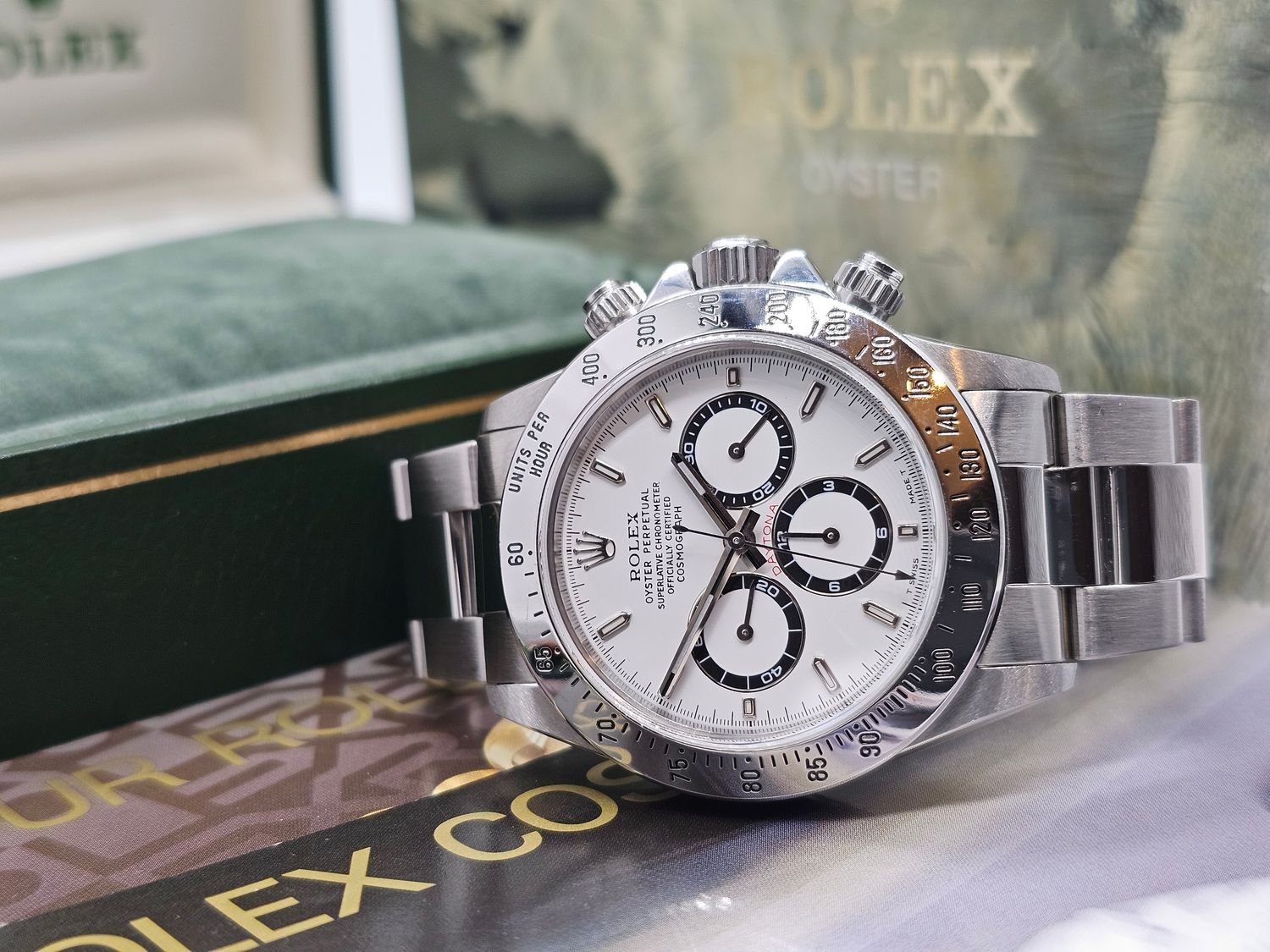 Rolex Daytona 16520 Zenith 40mm White Dial, 1996 Superb Condition