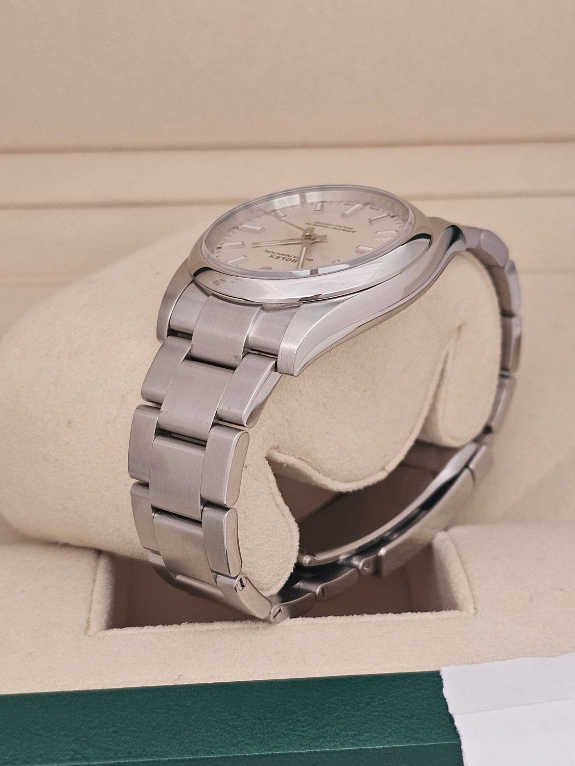 Rolex Oyster Perpetual 34mm Watch, 114200 White Dial 2019 Box and Papers