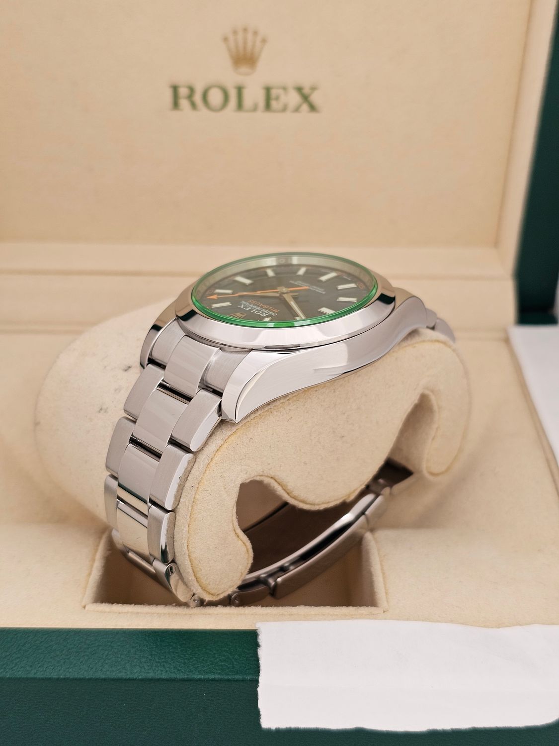 Rolex Milgauss Watch 40mm Z Blue Dial, 116400GV 2016 Full Set