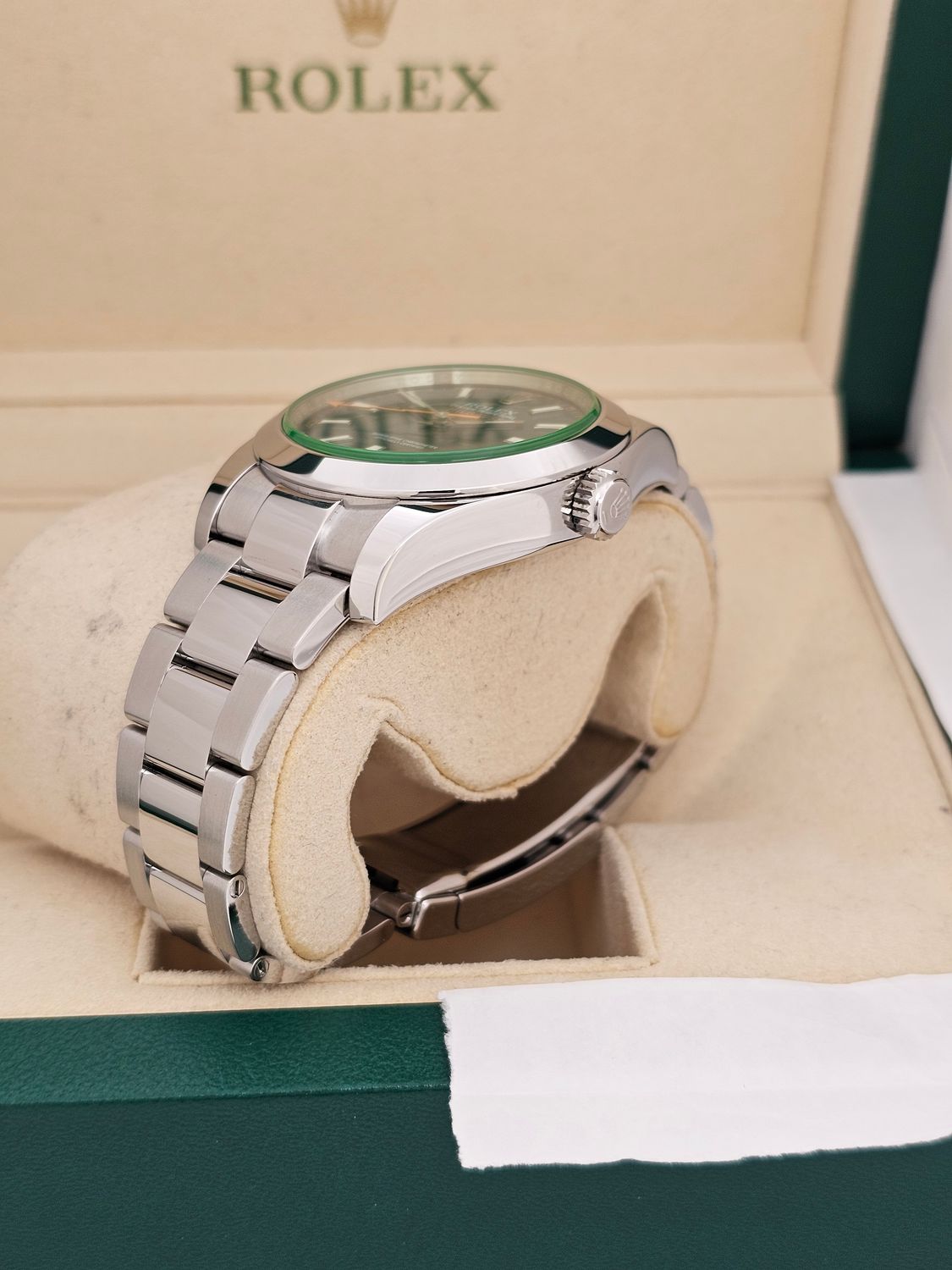 Rolex Milgauss Watch 40mm Z Blue Dial, 116400GV 2016 Full Set