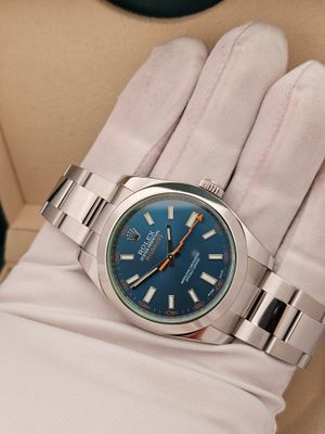 Rolex Milgauss Watch 40mm Z Blue Dial, 116400GV 2016 Full Set