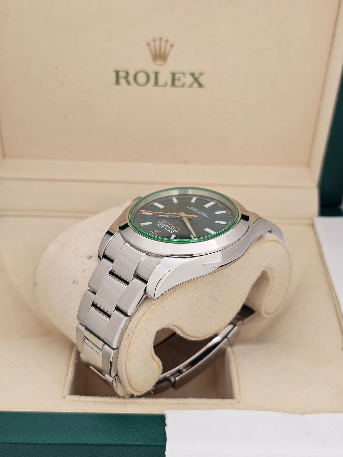 Rolex Milgauss Watch 40mm Z Blue Dial, 116400GV 2016 Full Set