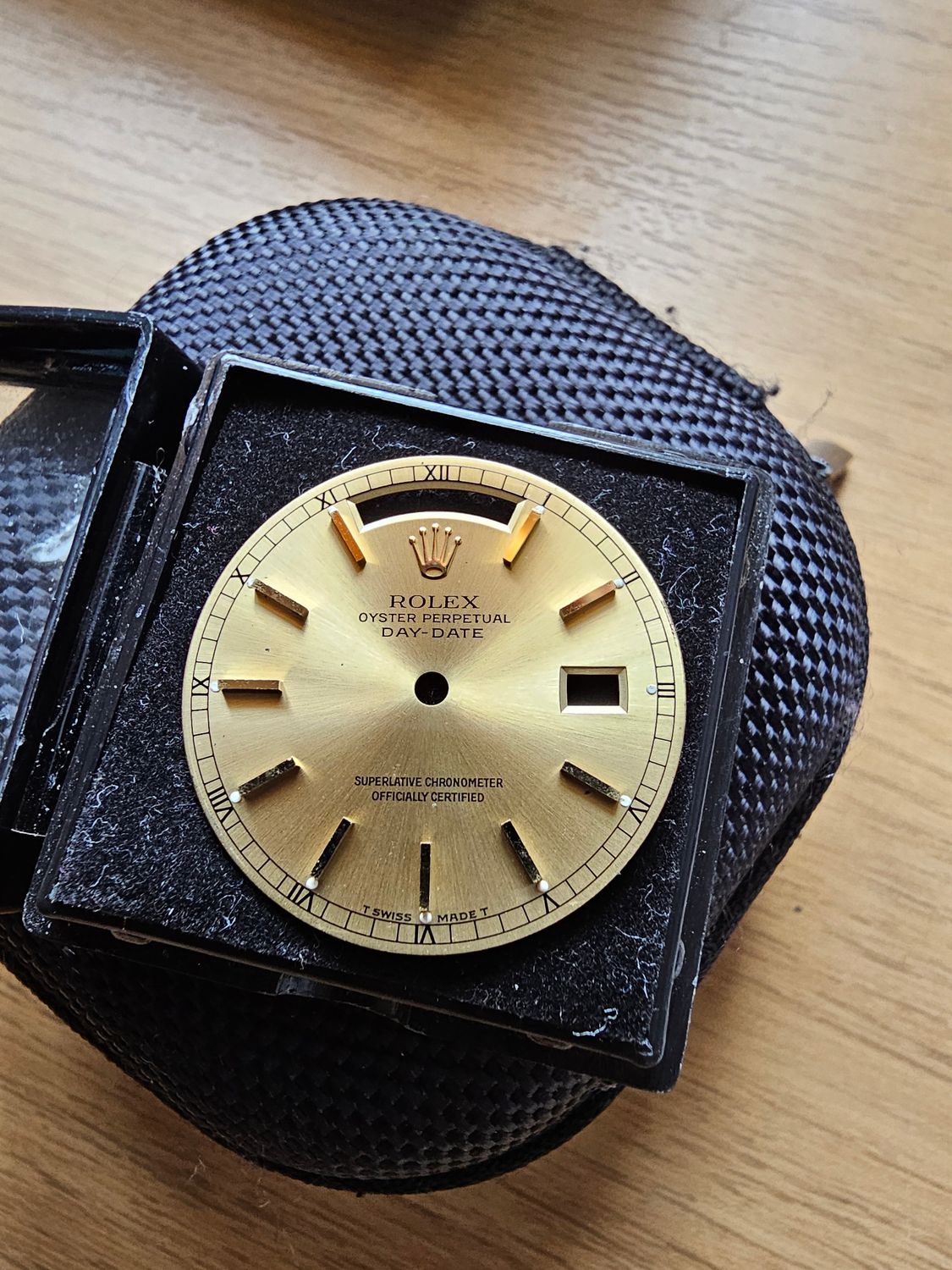 Rolex Daydate Watch Ref 18238, Black Diamond Dial, 1994 Full Set