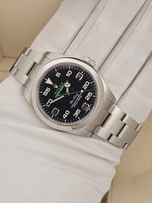 Rolex Airking Watch Ref 116900 - 2021 Full Set - Discontinued Model &#39;Bloodhound&#39;