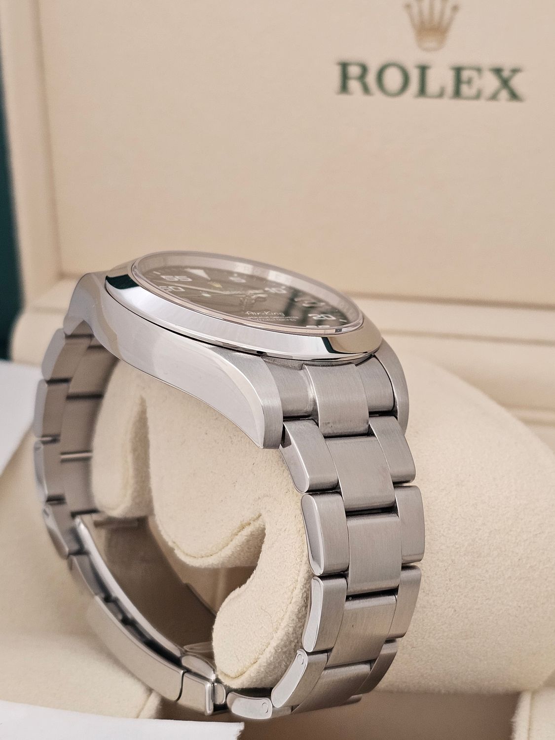 Rolex Airking Watch Ref 116900 - 2021 Full Set - Discontinued Model &#39;Bloodhound&#39;