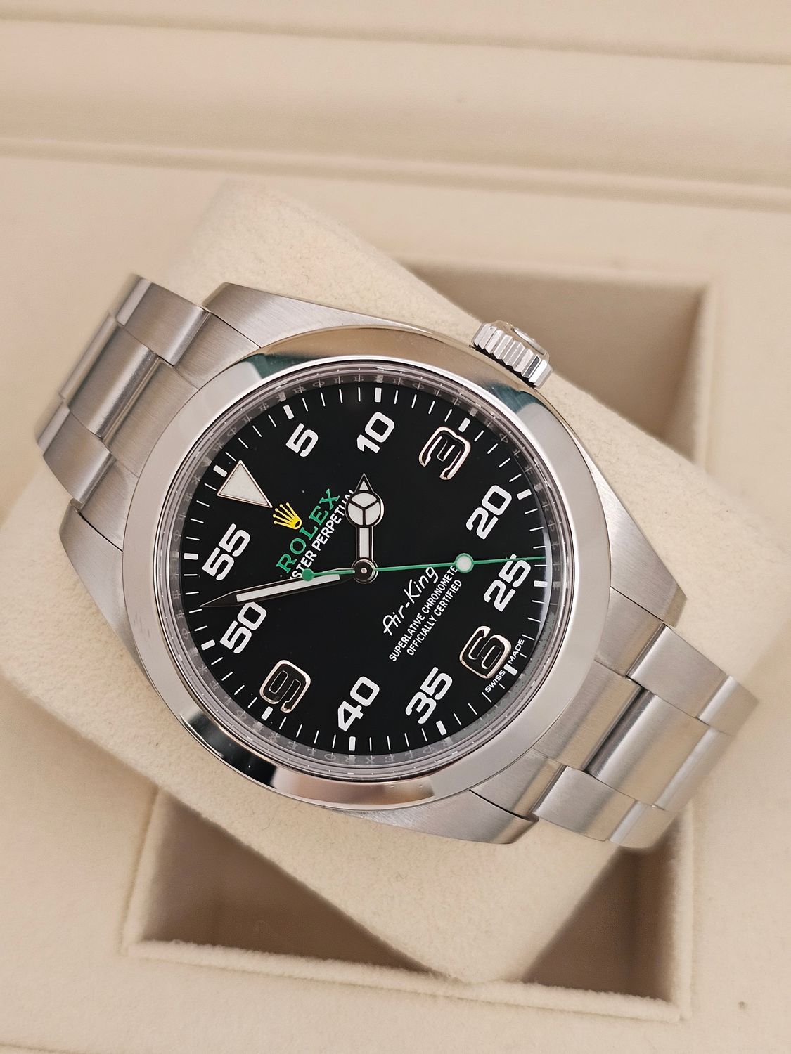 Rolex Airking Watch Ref 116900 - 2021 Full Set - Discontinued Model &#39;Bloodhound&#39;
