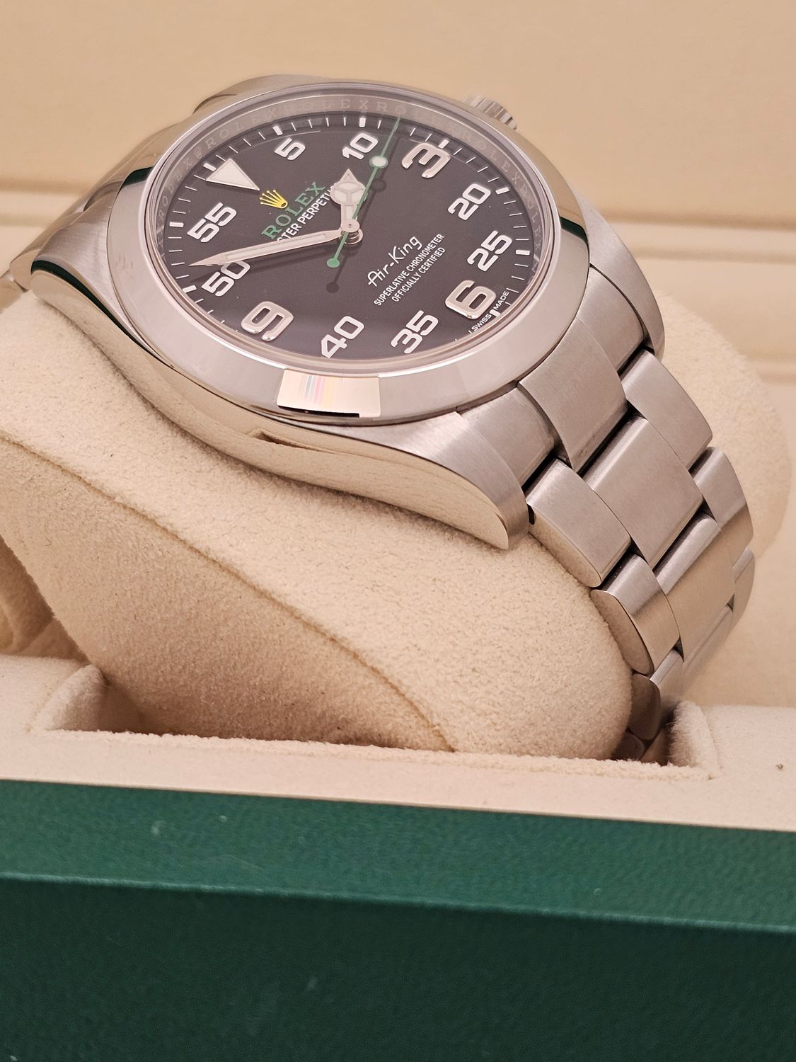 Rolex Airking Watch Ref 116900 - 2021 Full Set - Discontinued Model &#39;Bloodhound&#39;
