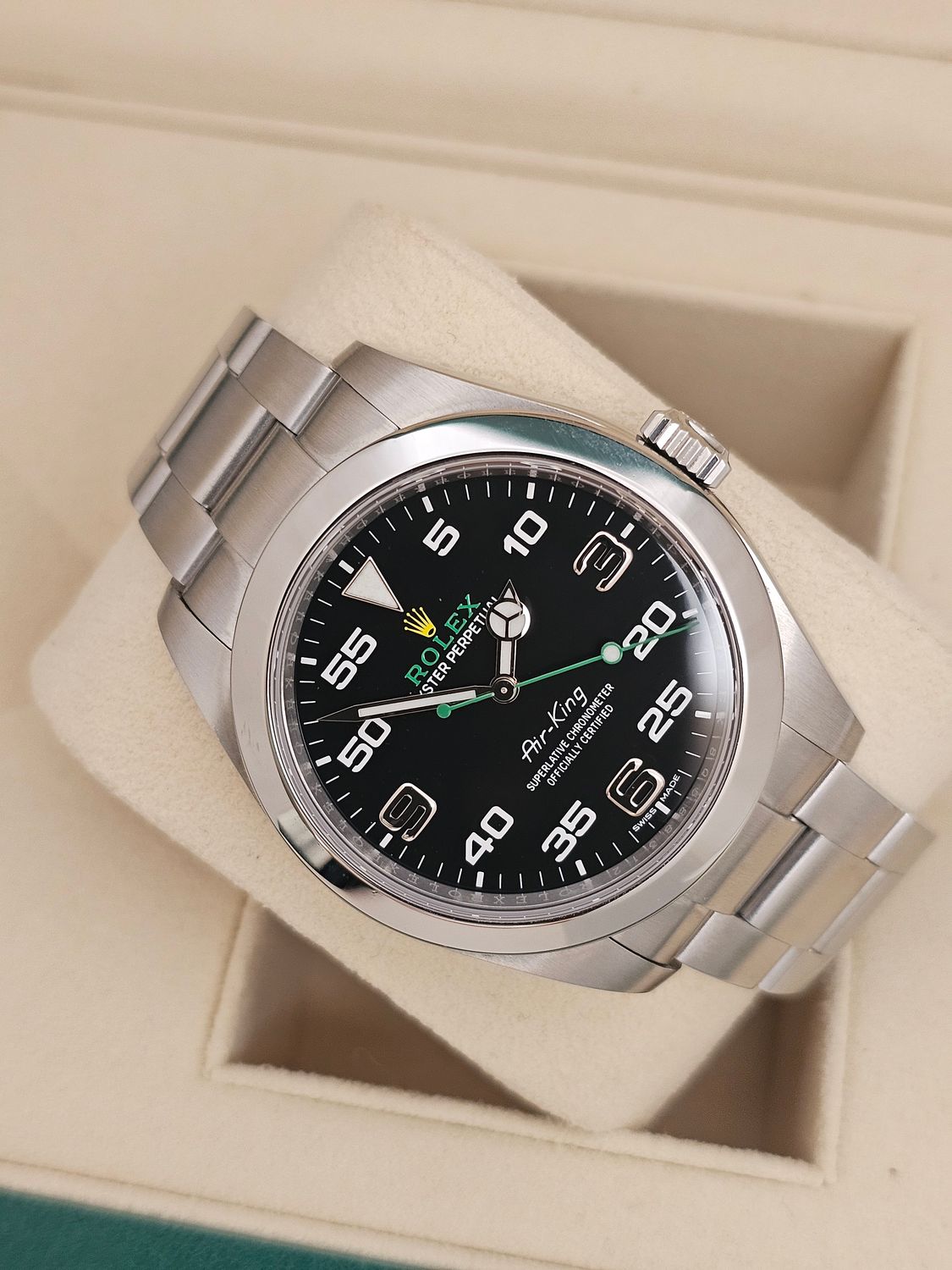 Rolex Airking Watch Ref 116900 - 2021 Full Set - Discontinued Model &#39;Bloodhound&#39;