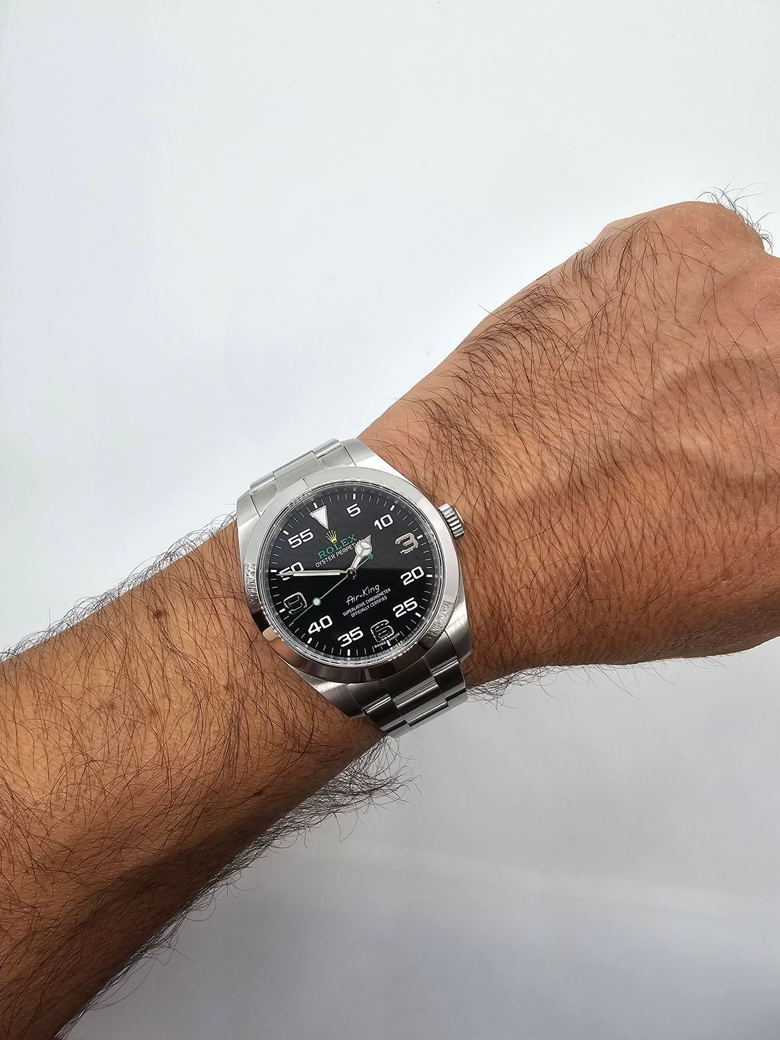 Rolex Airking Watch Ref 116900 - 2021 Full Set - Discontinued Model &#39;Bloodhound&#39;