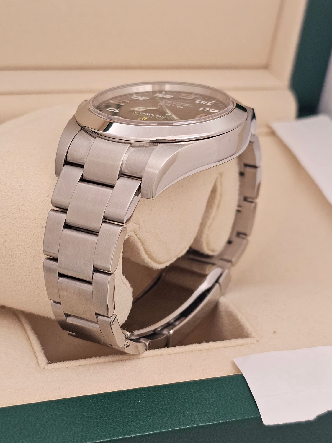 Rolex Airking Watch Ref 116900 - 2021 Full Set - Discontinued Model &#39;Bloodhound&#39;