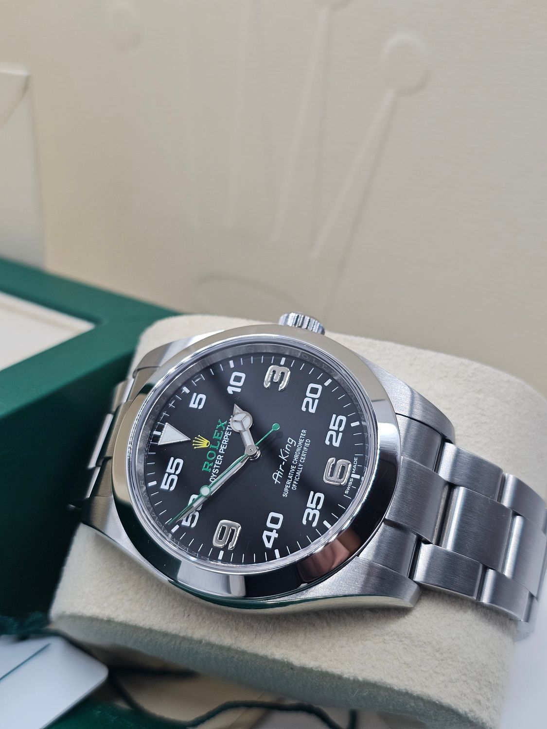Rolex Airking Watch Ref 116900 - 2021 Full Set - Discontinued Model &#39;Bloodhound&#39;