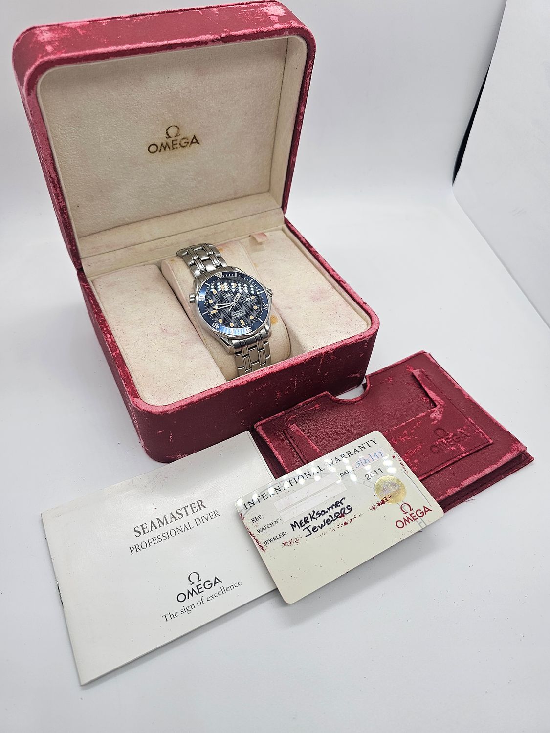 OMEGA Seamaster Professional 300m Blue Watch - 2541.80.00, Box &amp; Papers