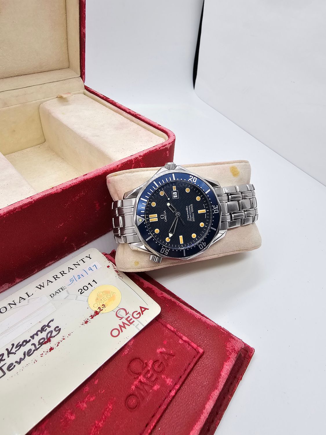 OMEGA Seamaster Professional 300m Blue Watch - 2541.80.00, Box &amp; Papers