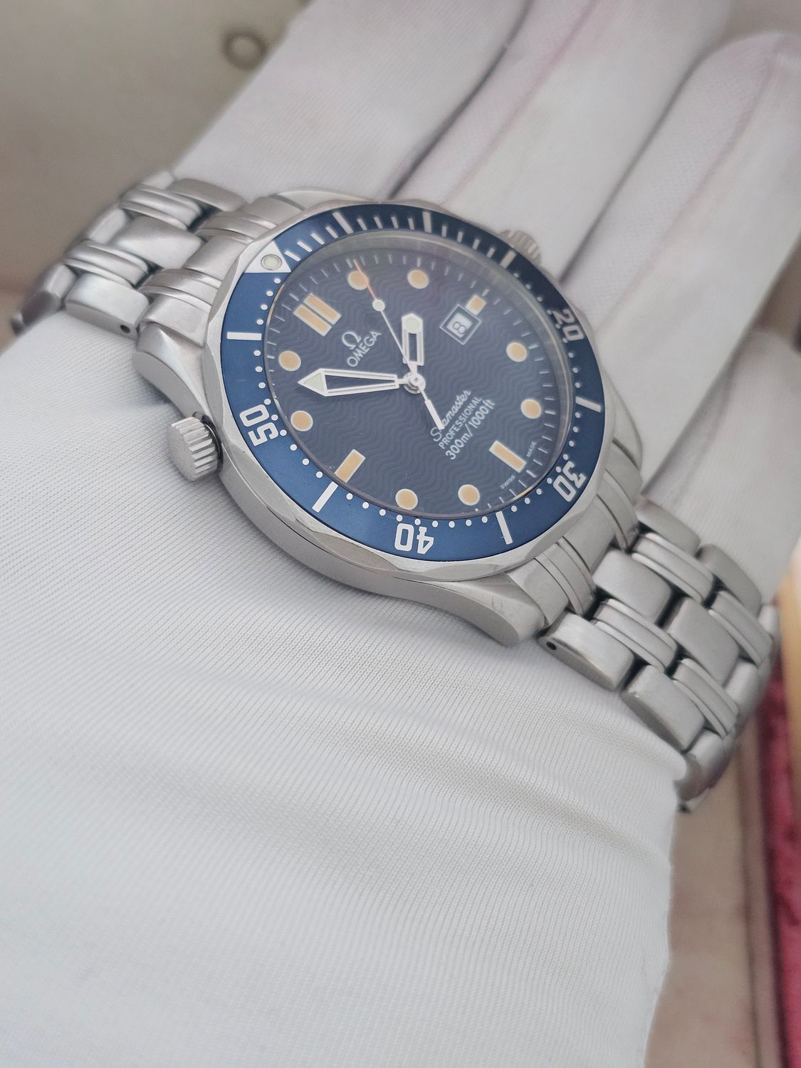 OMEGA Seamaster Professional 300m Blue Watch - 2541.80.00, Box &amp; Papers