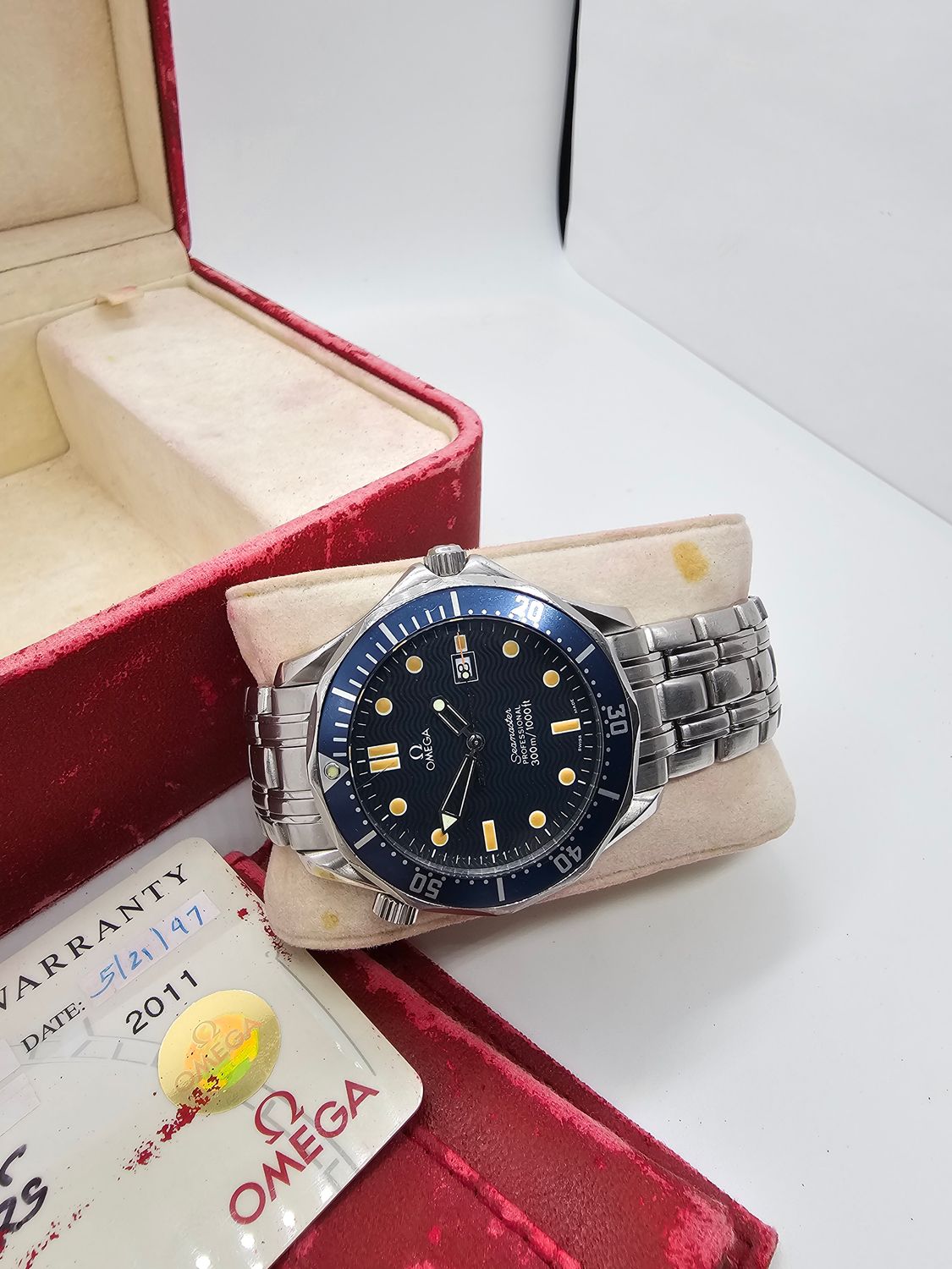 OMEGA Seamaster Professional 300m Blue Watch - 2541.80.00, Box &amp; Papers