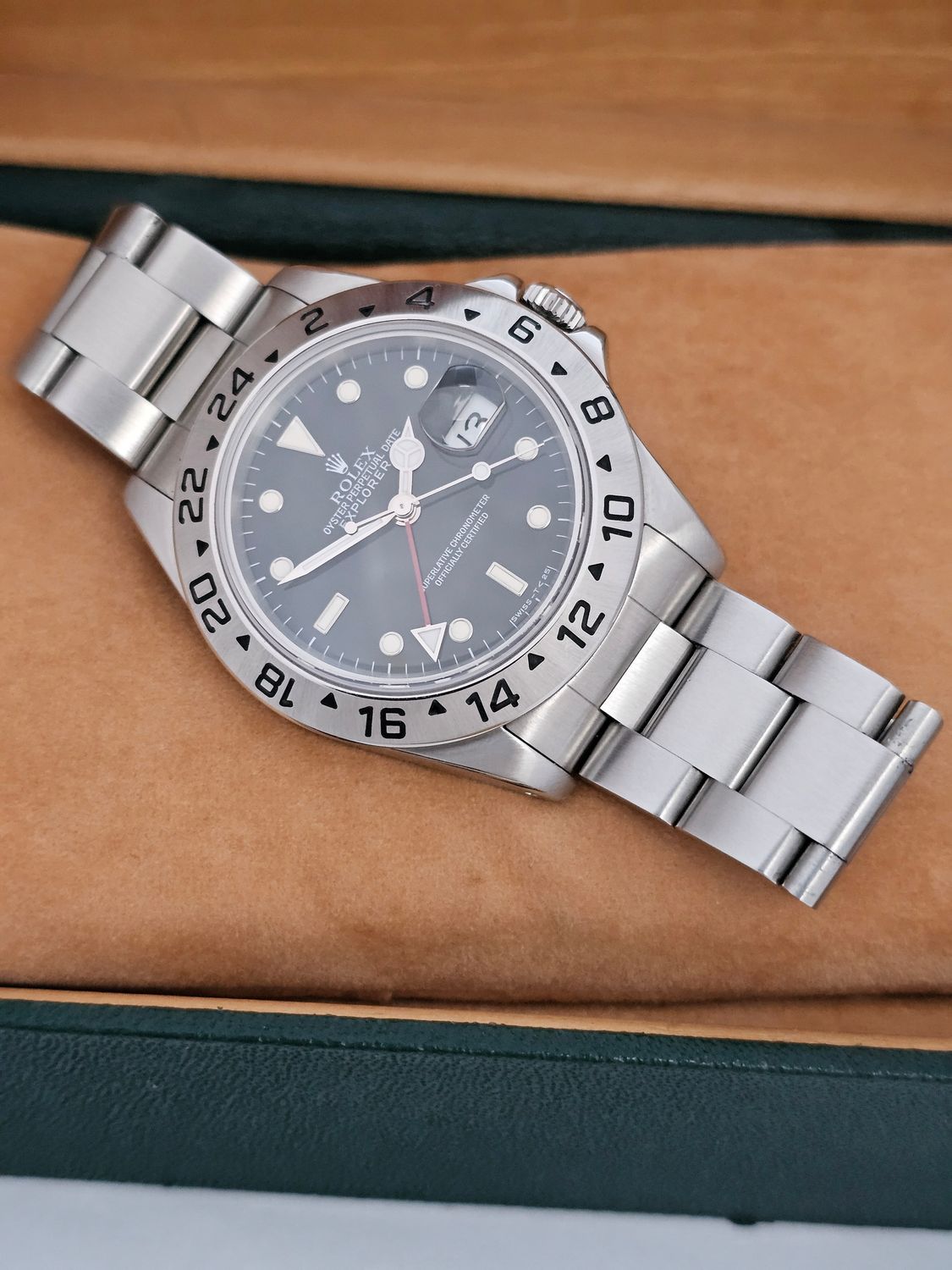 Rolex Explorer II Watch Ref 16570 Black Dial, 1992 Full Collectors Set