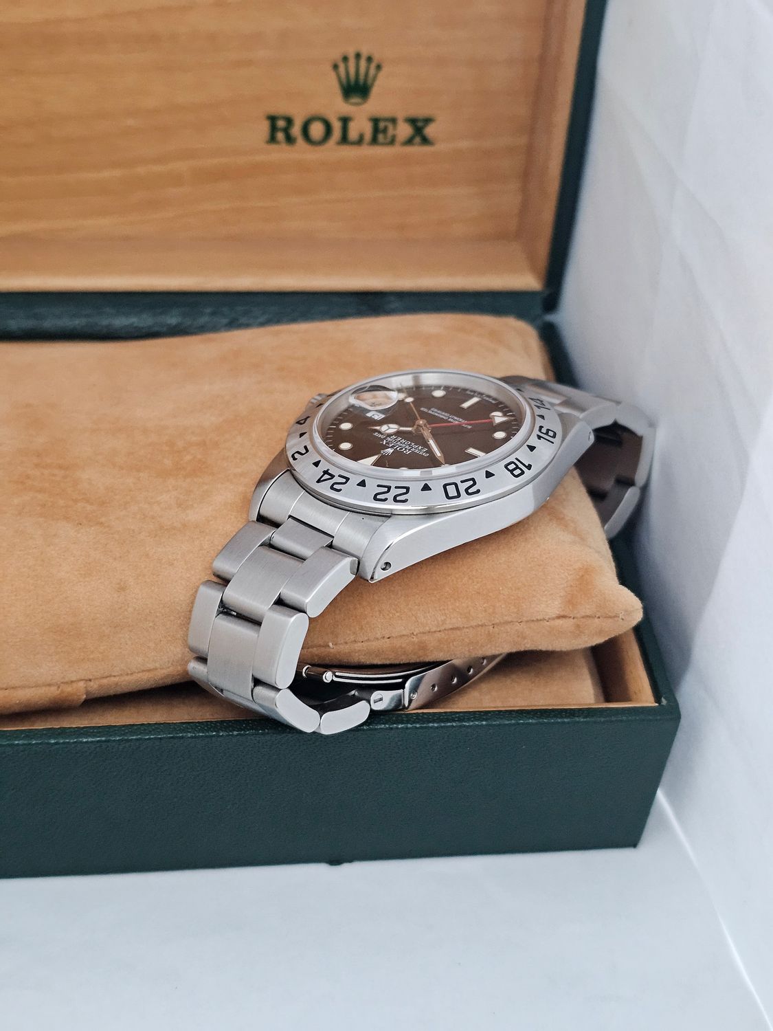 Rolex Explorer II Watch Ref 16570 Black Dial, 1992 Full Collectors Set
