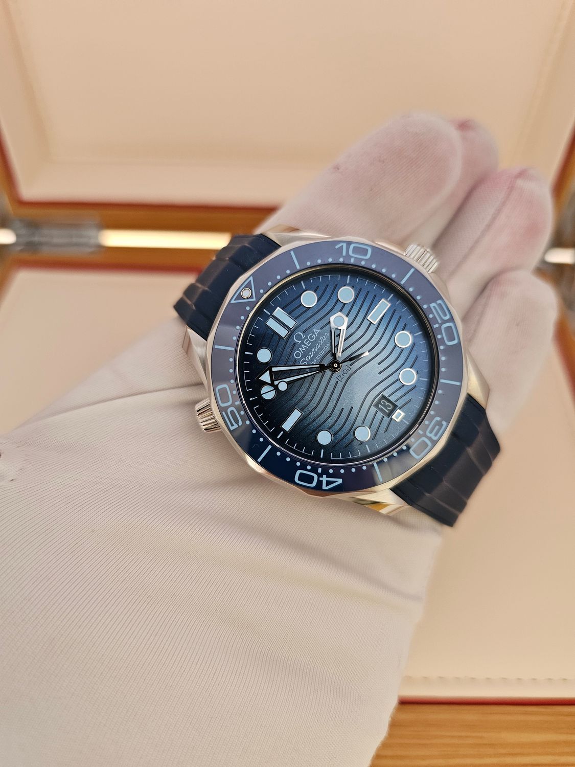 OMEGA Seamaster Diver 300M Summer Blue Watch - 210.32.42.20.03.002, 2023 Full Set