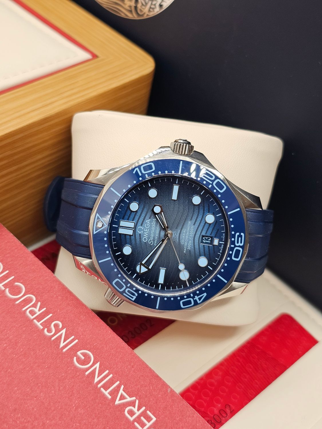 OMEGA Seamaster Diver 300M Summer Blue Watch - 210.32.42.20.03.002, 2023 Full Set