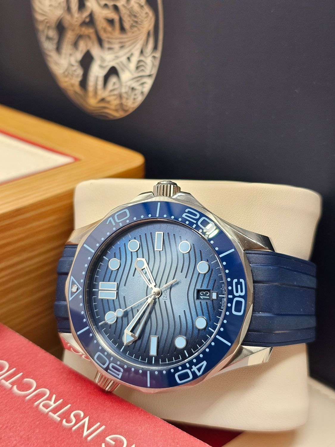 OMEGA Seamaster Diver 300M Summer Blue Watch - 210.32.42.20.03.002, 2023 Full Set