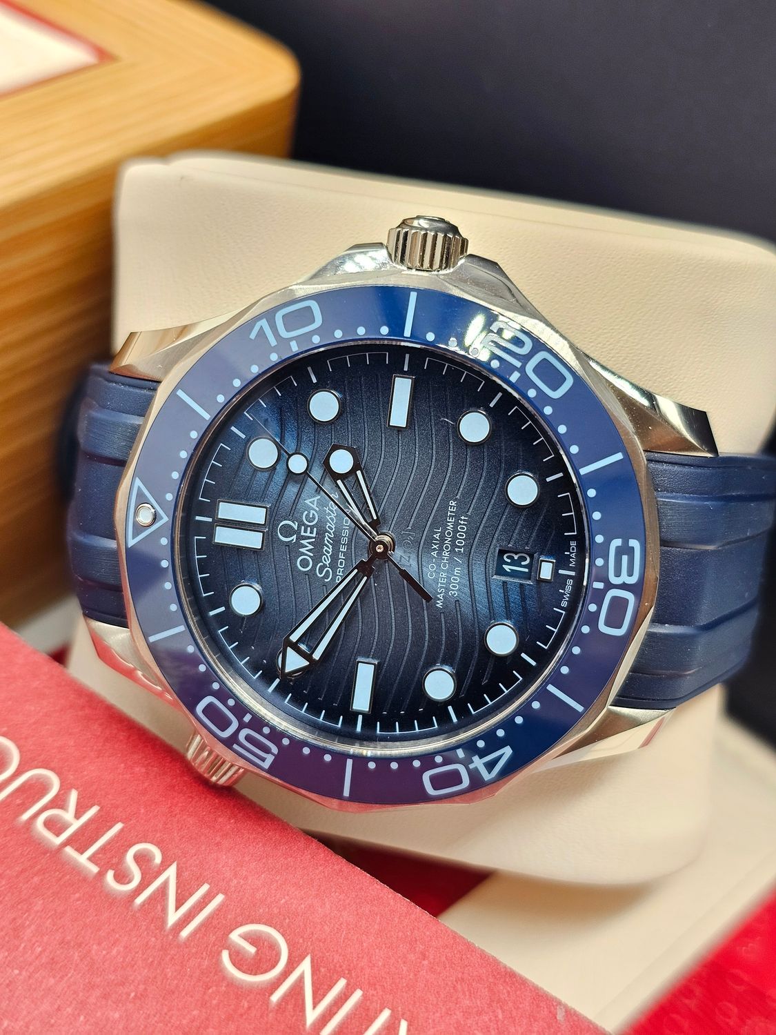 OMEGA Seamaster Diver 300M Summer Blue Watch - 210.32.42.20.03.002, 2023 Full Set