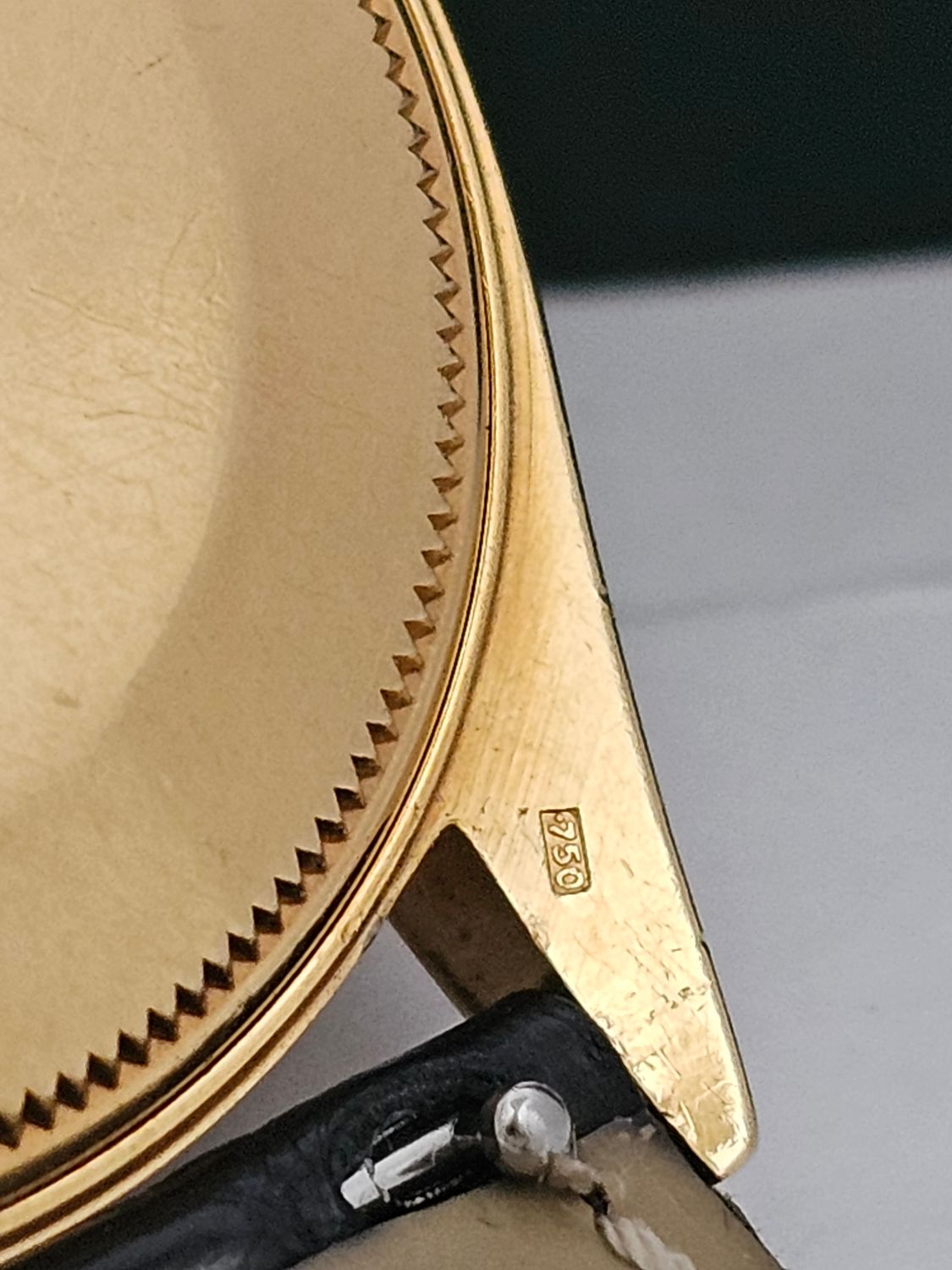 Rolex Date 1503 Silver Sigma Dial 34mm, 18k Gold Fluted Bezel &amp; Case