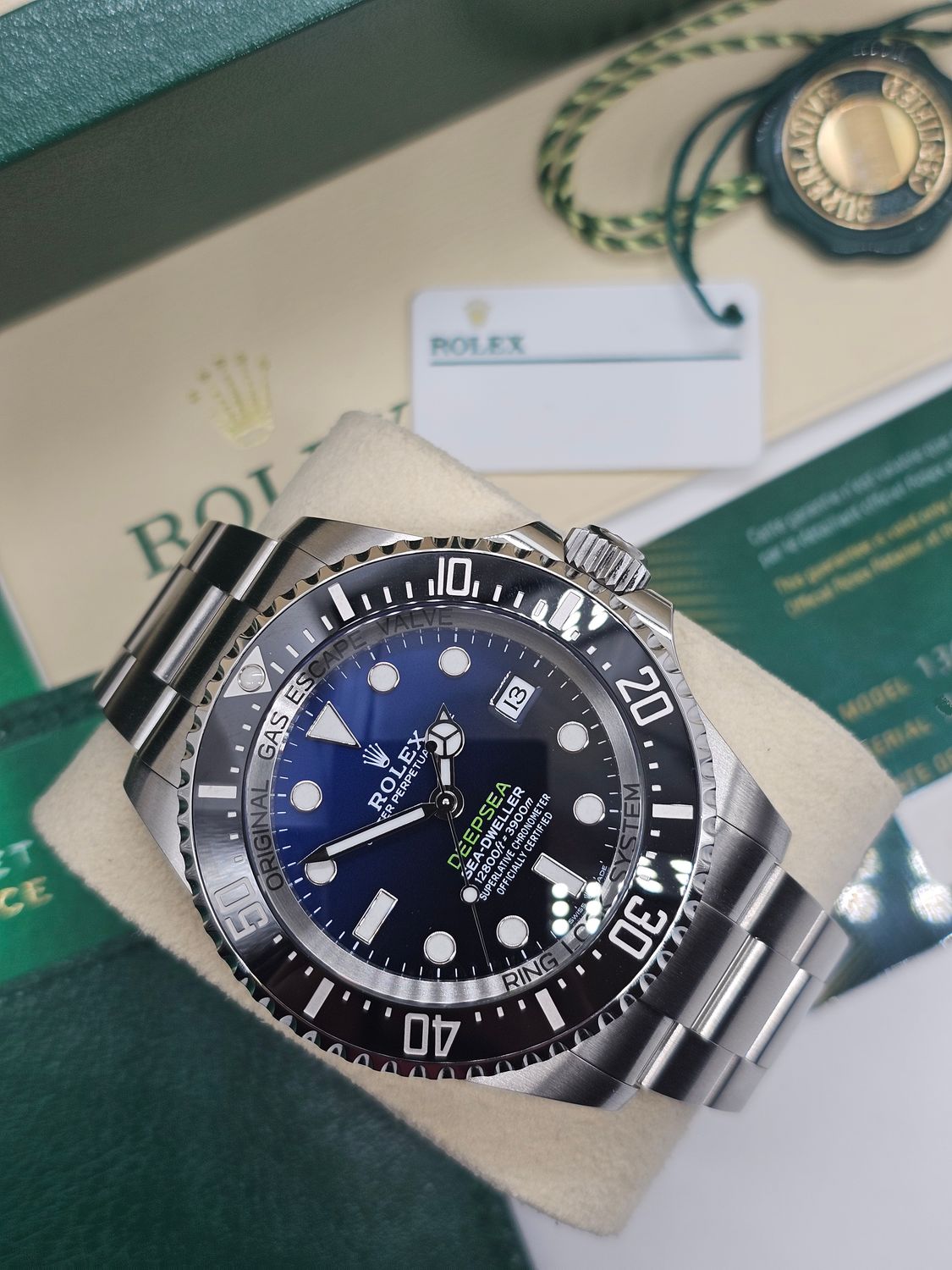 Rolex Sea-Dweller Deepsea D Blue Watch, James Cameron Ref 136660 2023 Full Set