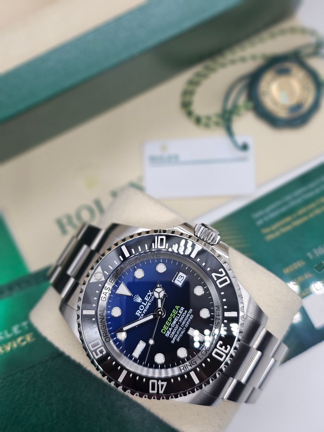 Rolex Sea-Dweller Deepsea D Blue Watch, James Cameron Ref 136660 2023 Full Set