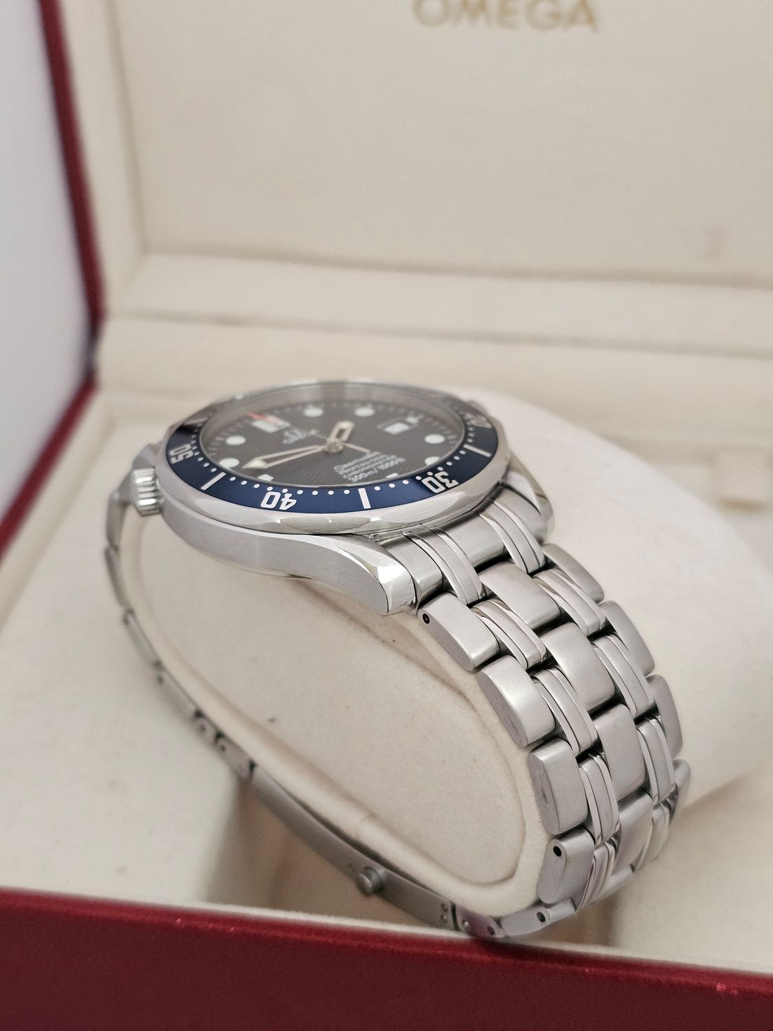 Omega Seamaster Professional 300m Watch, Ref 2531.80.00 Blue Dial, Box &amp; Papers