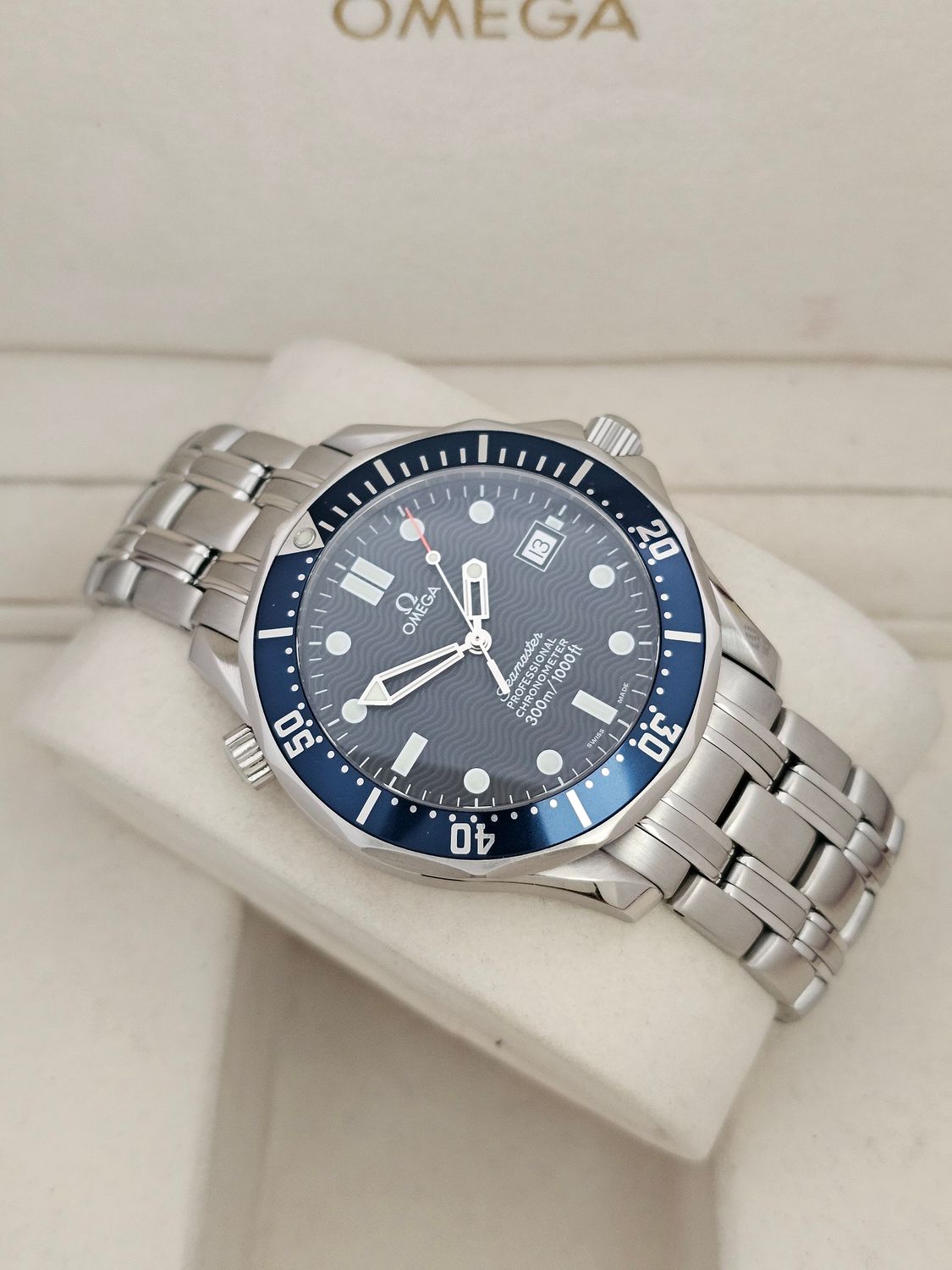 Omega Seamaster Professional 300m Watch, Ref 2531.80.00 Blue Dial, Box &amp; Papers