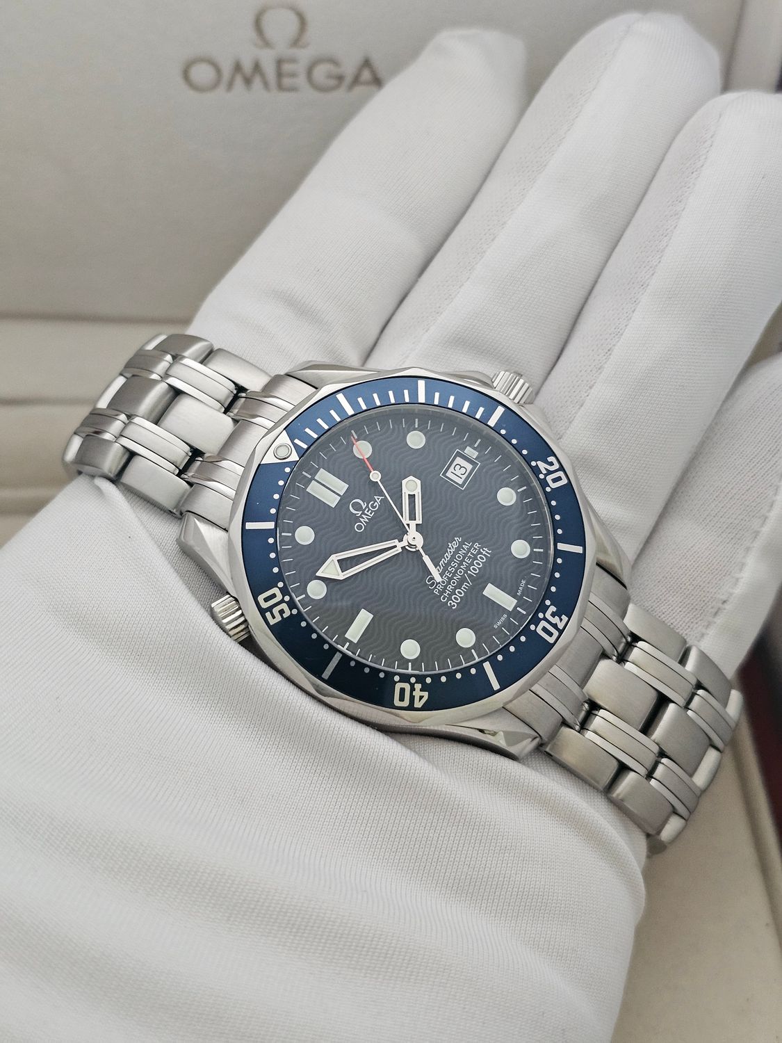 Omega Seamaster Professional 300m Watch, Ref 2531.80.00 Blue Dial, Box &amp; Papers