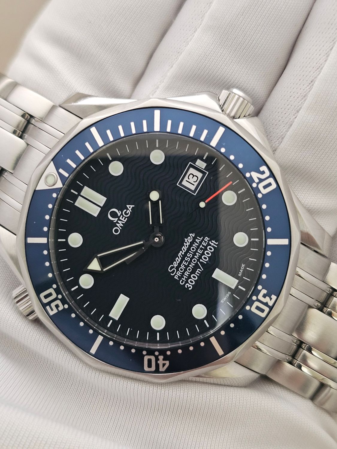 Omega Seamaster Professional 300m Watch, Ref 2531.80.00 Blue Dial, Box &amp; Papers