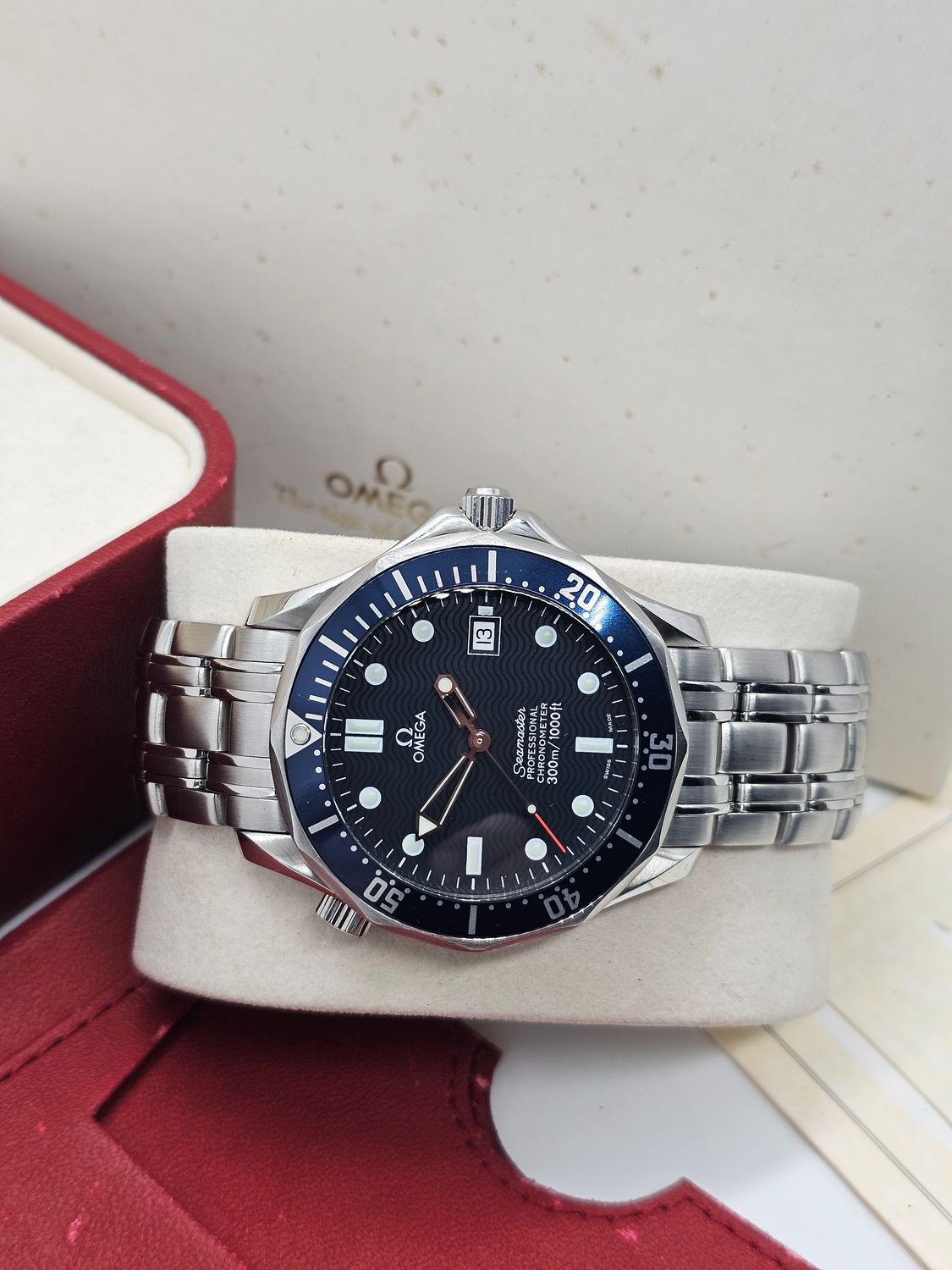 Omega Seamaster Professional 300m Watch, Ref 2531.80.00 Blue Dial, Box &amp; Papers