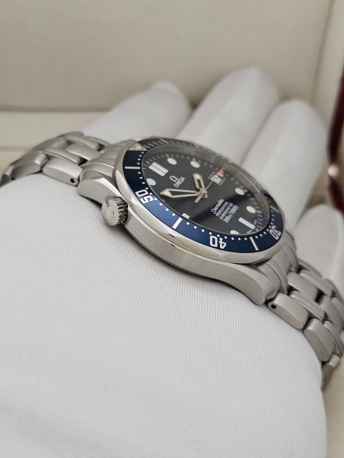 Omega Seamaster Professional 300m Watch, Ref 2531.80.00 Blue Dial, Box &amp; Papers