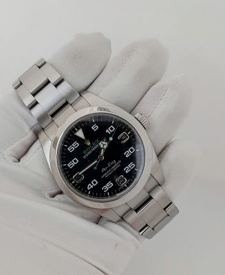 Rolex Airking Watch Ref 116900 - 2017 Full Set - Discontinued Model &#39;Bloodhound&#39;