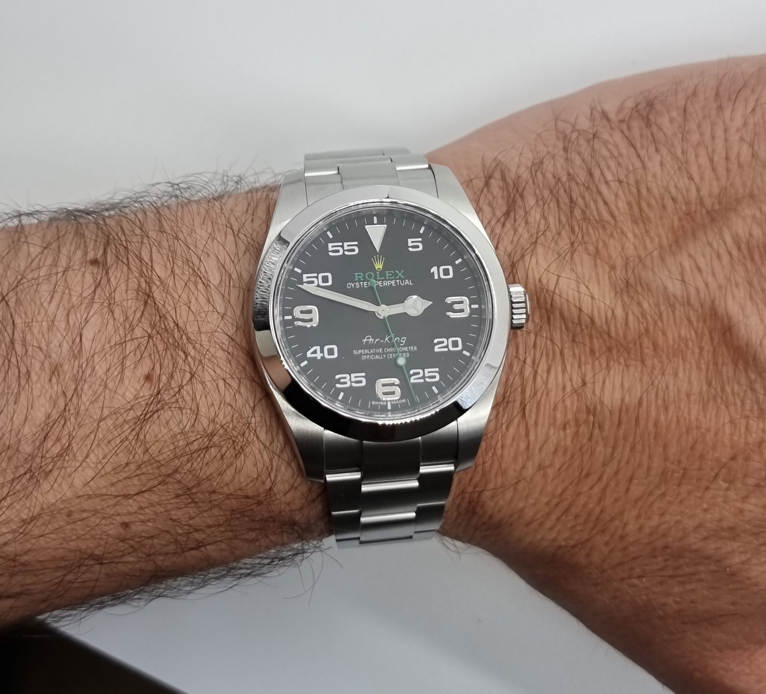 Rolex Airking Watch Ref 116900 - 2017 Full Set - Discontinued Model &#39;Bloodhound&#39;