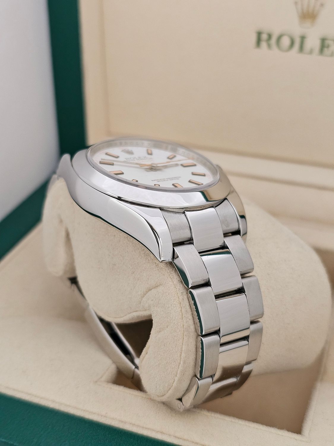 Rolex Milgauss Watch 116400 White Dial, Excellent Condition, 2009 Full Set