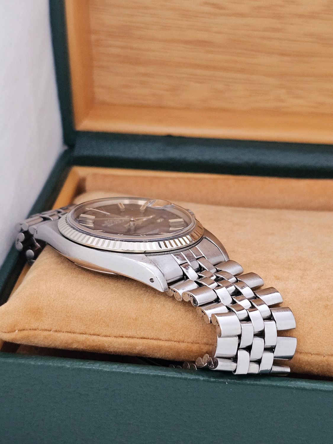 Rolex Datejust Watch 1601 36mm, Rare Blue WideBoy Dial, Excellent condition