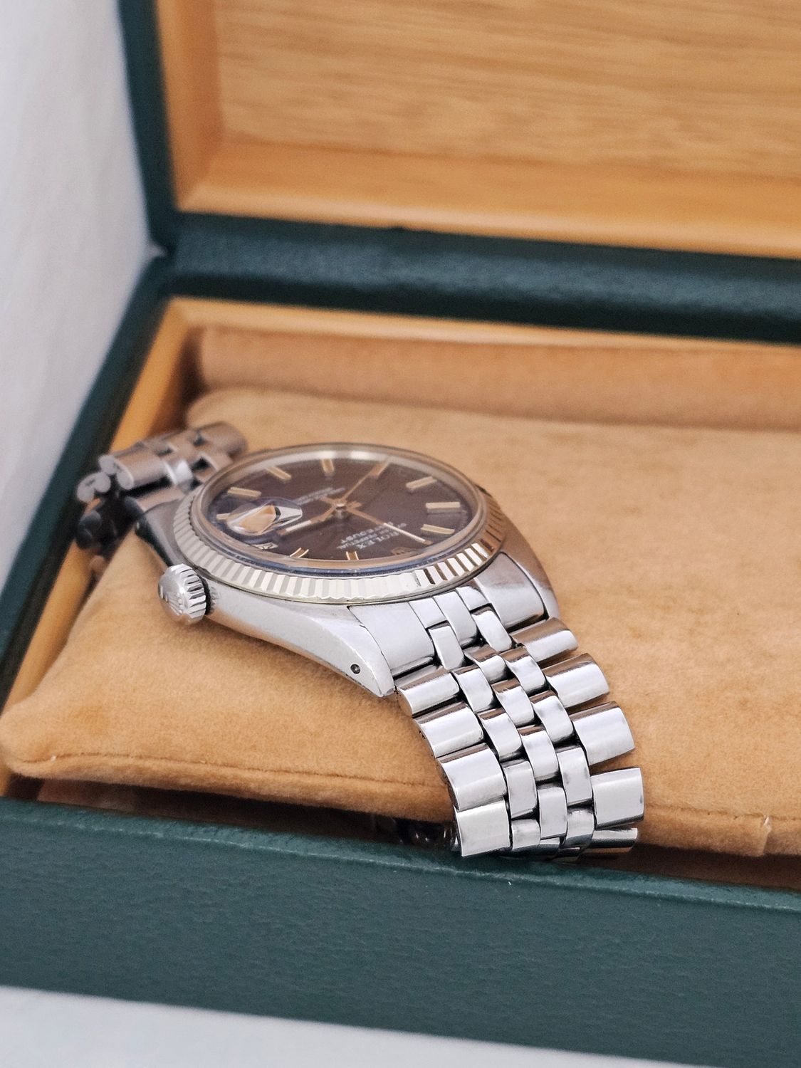 Rolex Datejust Watch 1601 36mm, Rare Blue WideBoy Dial, Excellent condition