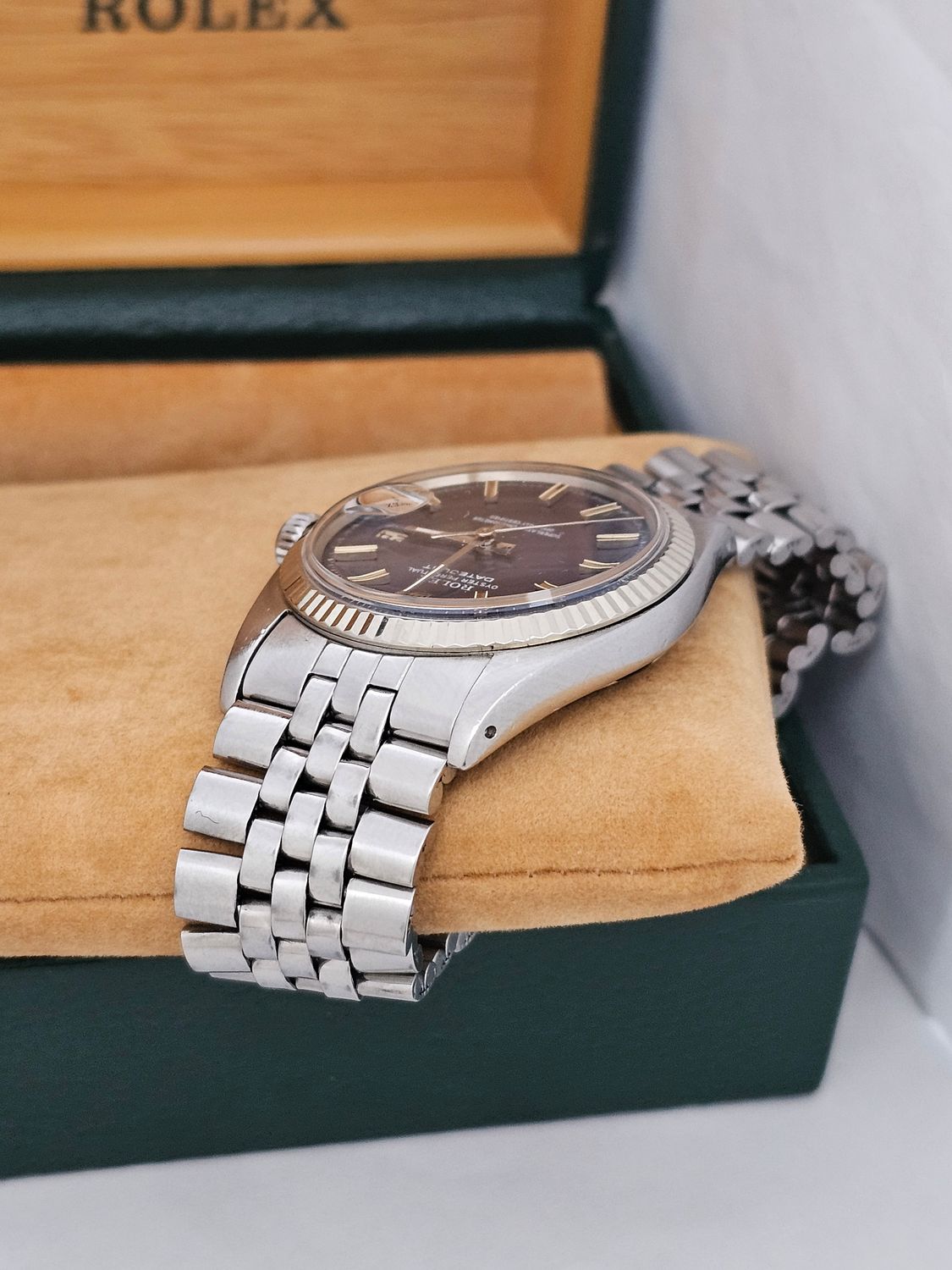 Rolex Datejust Watch 1601 36mm, Rare Blue WideBoy Dial, Excellent condition