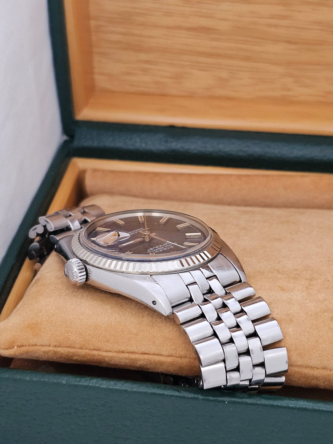 Rolex Datejust Watch 1601 36mm, Rare Blue WideBoy Dial, Excellent condition